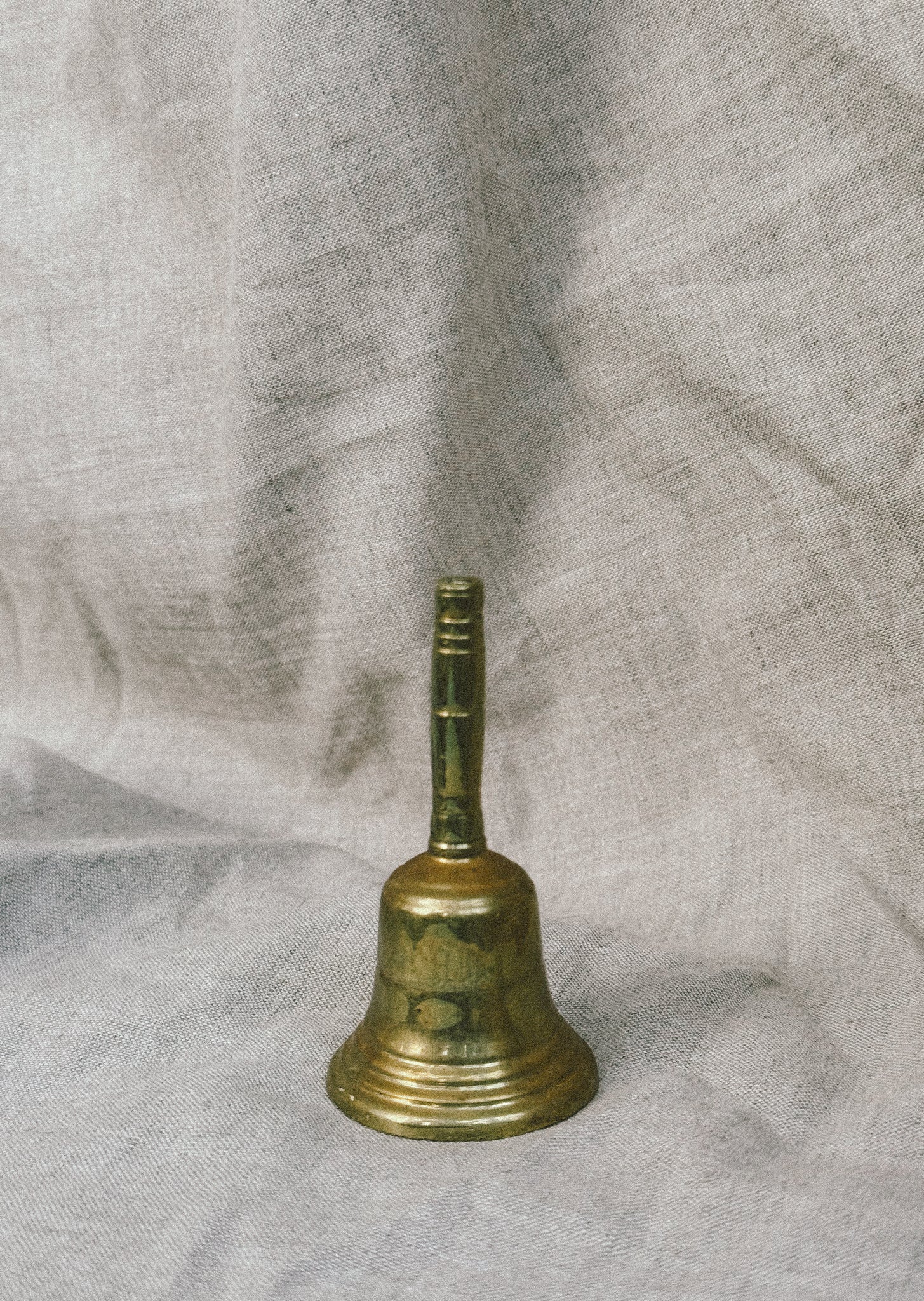 Hand bell in solid brass, c. 1950
