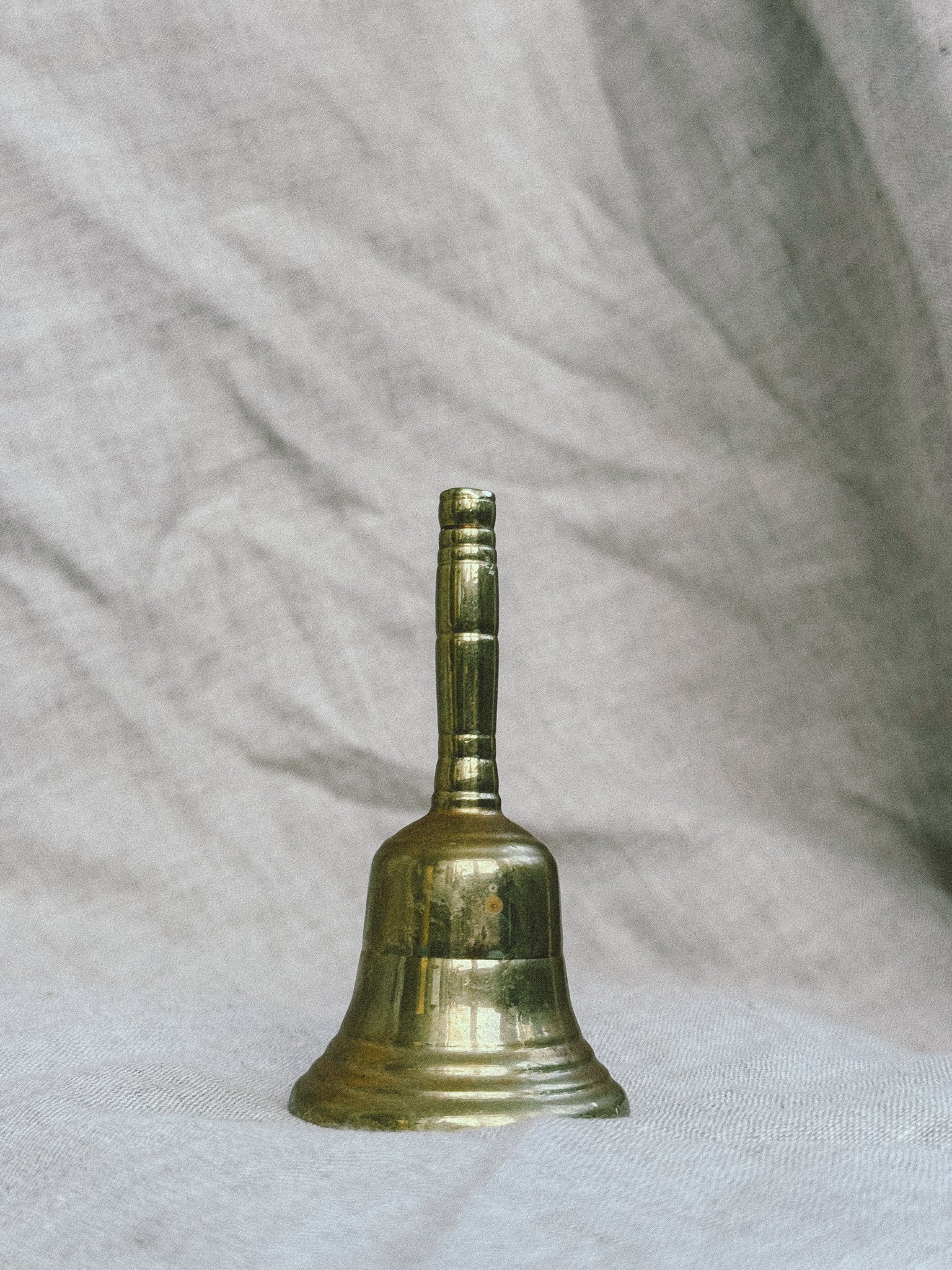 Hand bell in solid brass, c. 1950