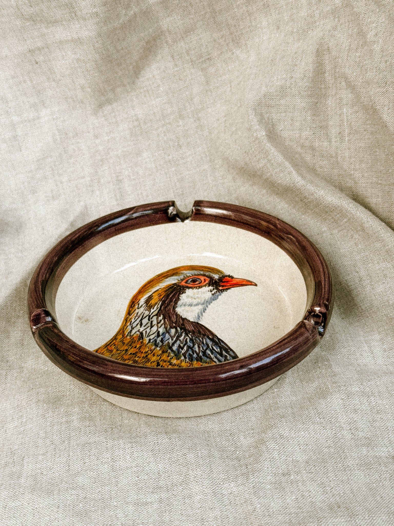 Ashtray "perdiz em pose", 1970
