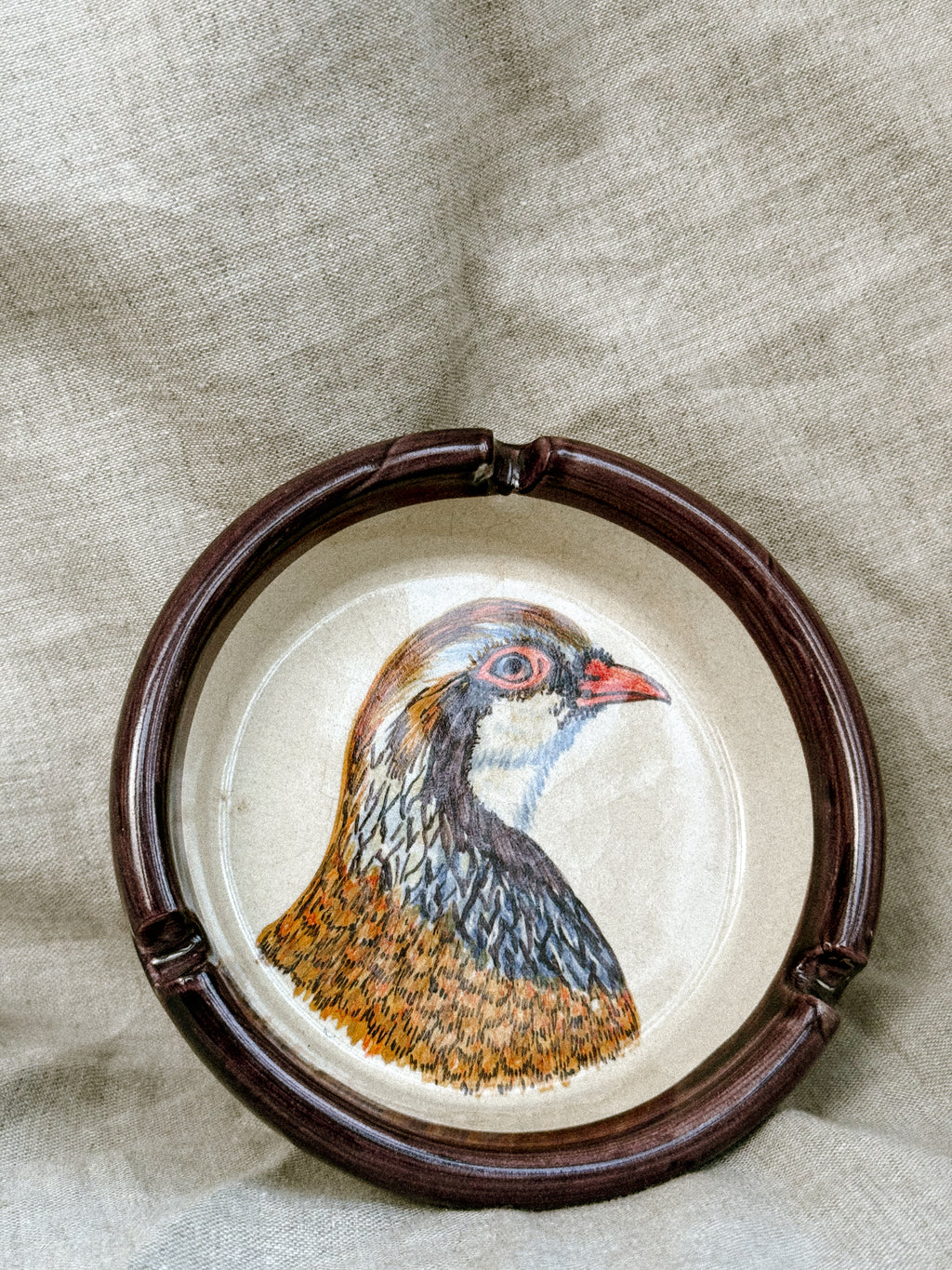 Ashtray "perdiz em pose", 1970