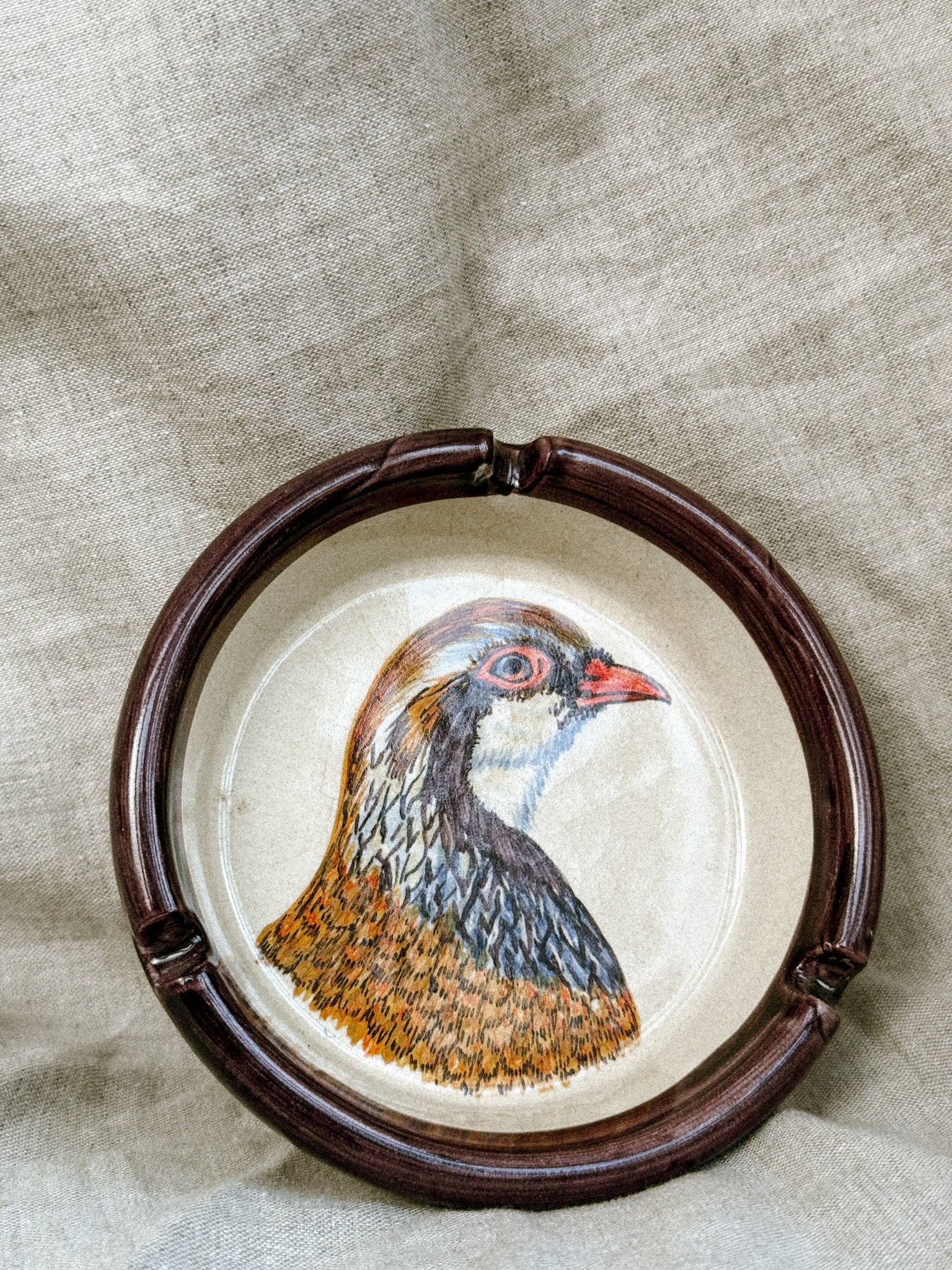 Ashtray "perdiz em pose", 1970