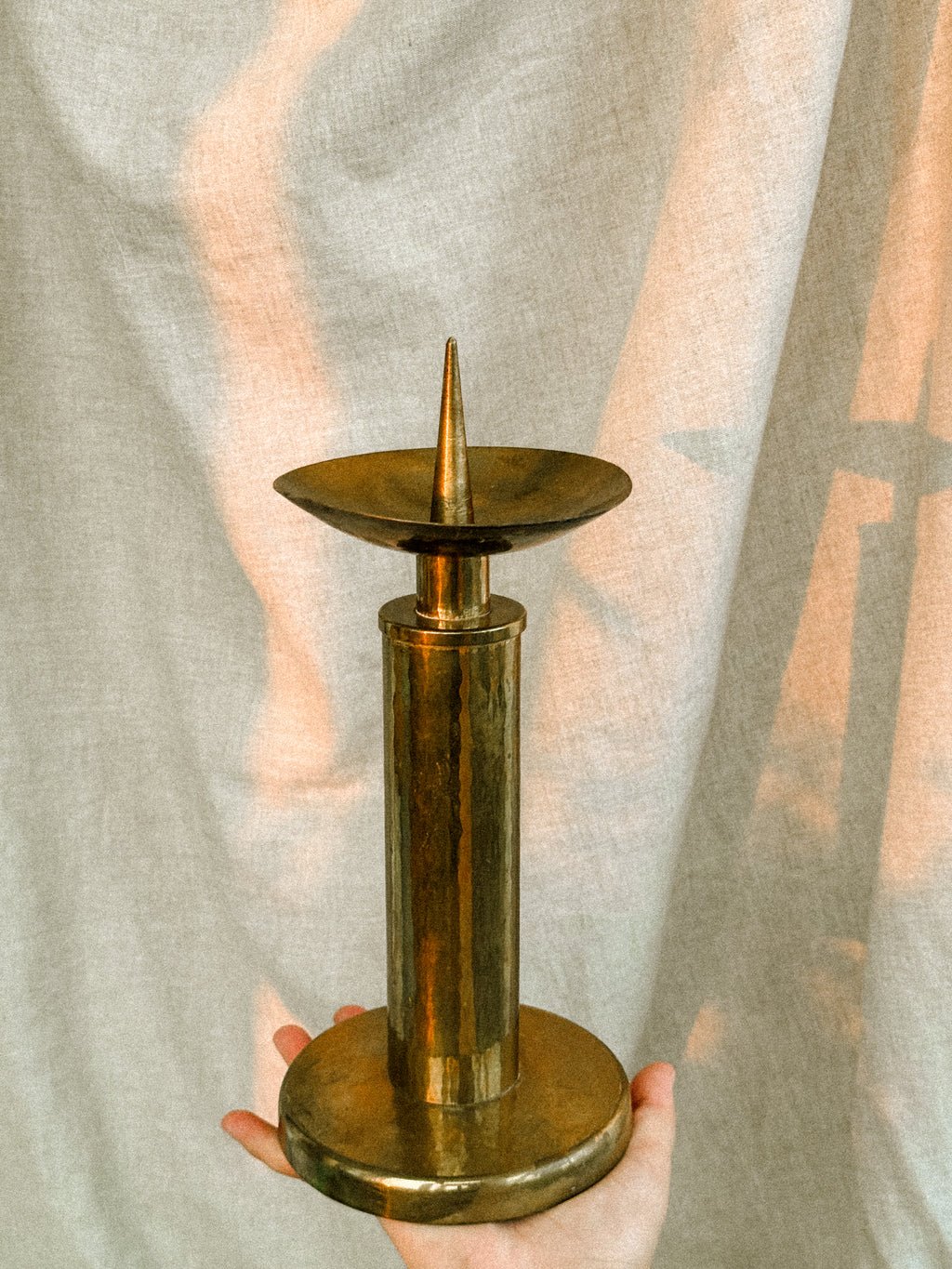 Pair of Solid Brass Candlesticks