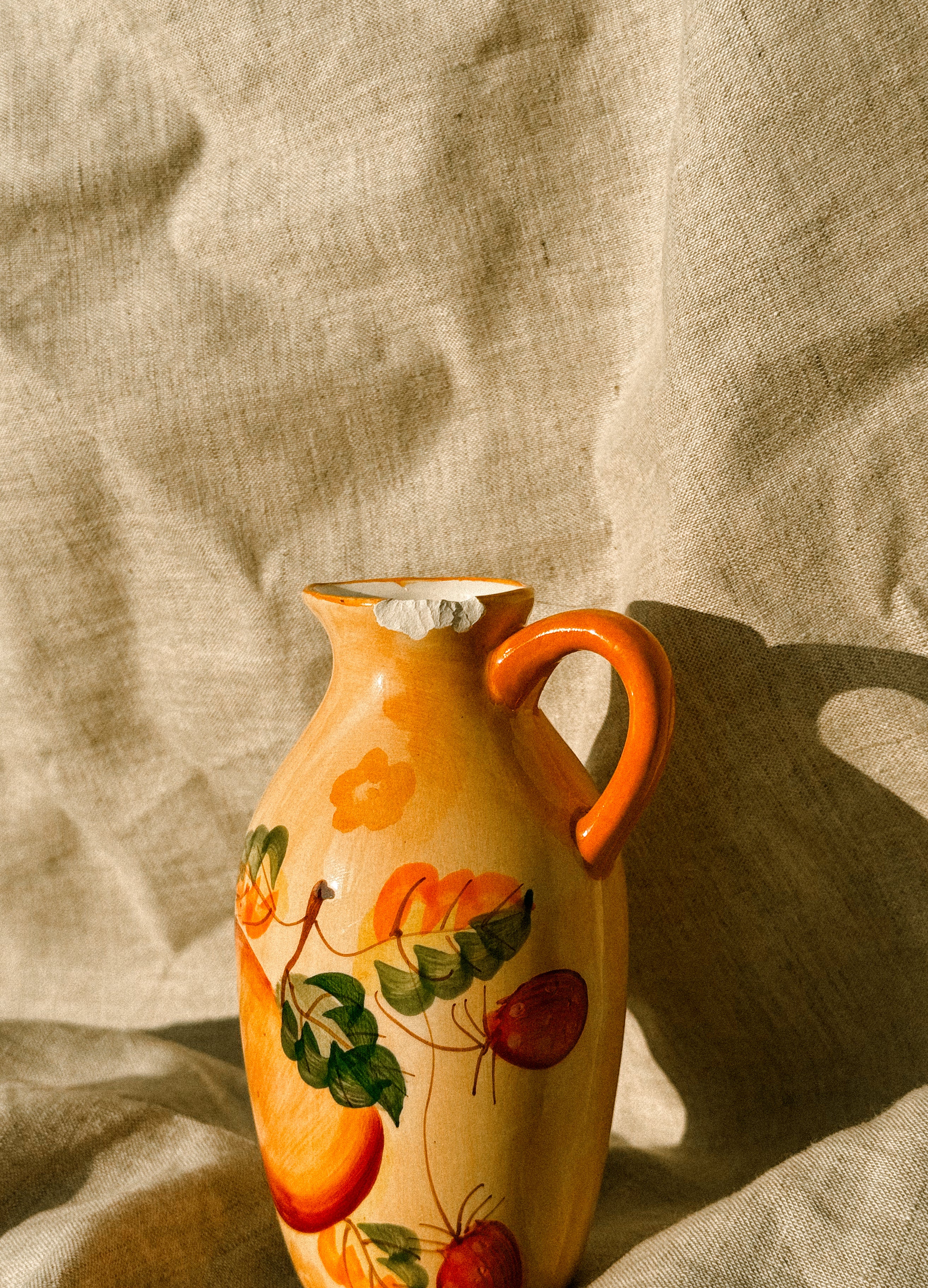 HN034 | Jar with hand-painted fruit, 1960s–70s