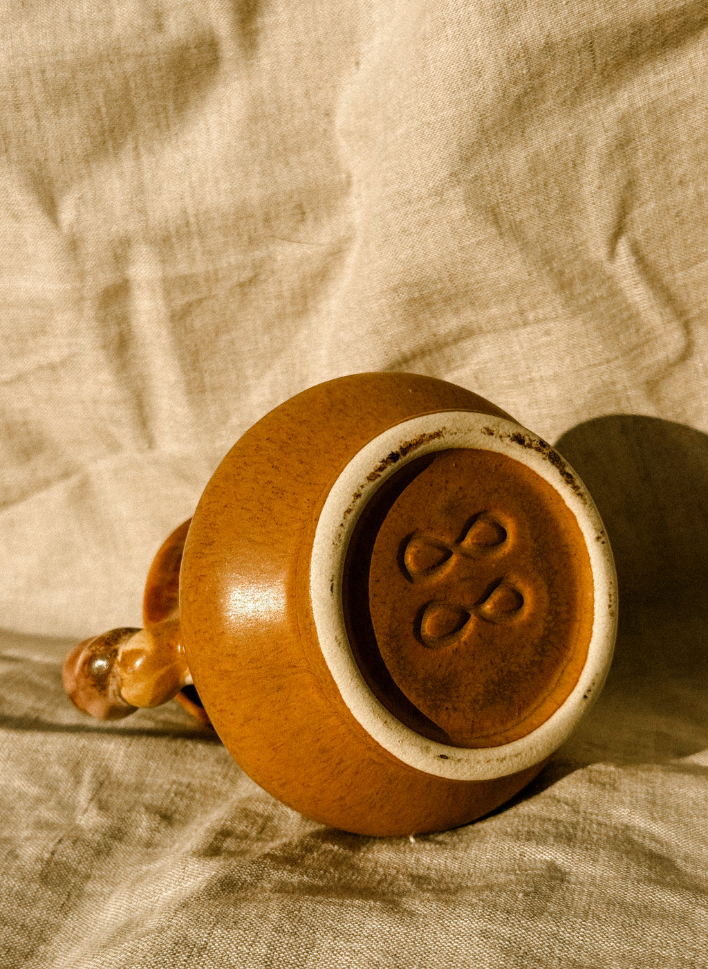 HN033 | “Val-André” stoneware jug with sculptural handles, 1970