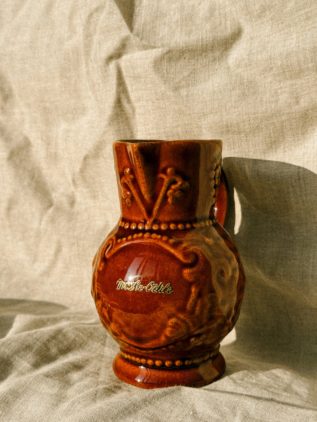 HN031 | Small local glazed ceramic jug, 1960