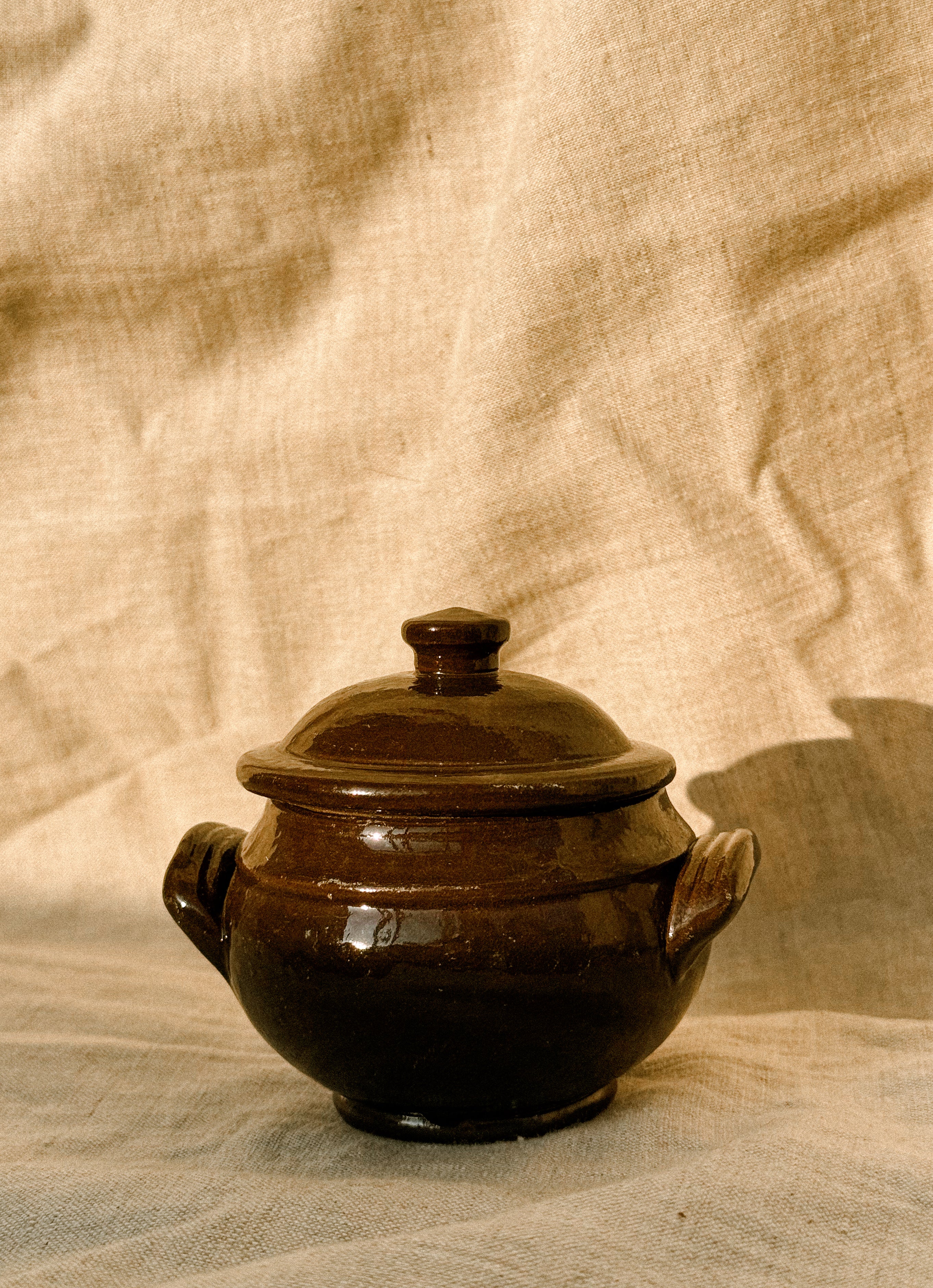 HN026 | Mini glazed stoneware terrine, c. 1960