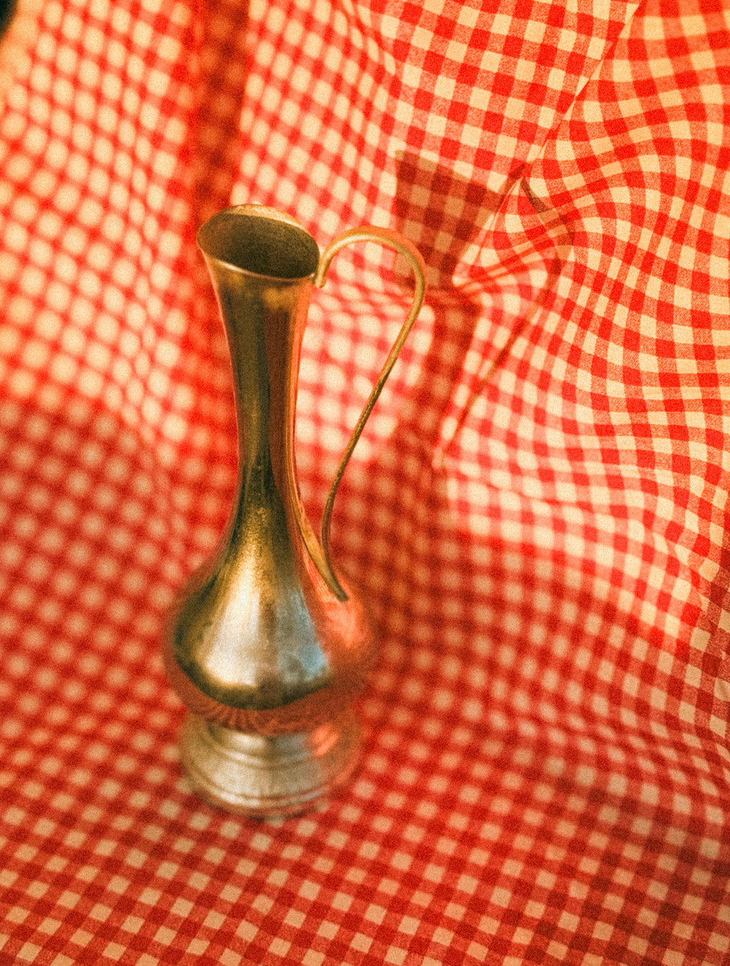 Decorative chrome-plated metal jug, 1970s–80s