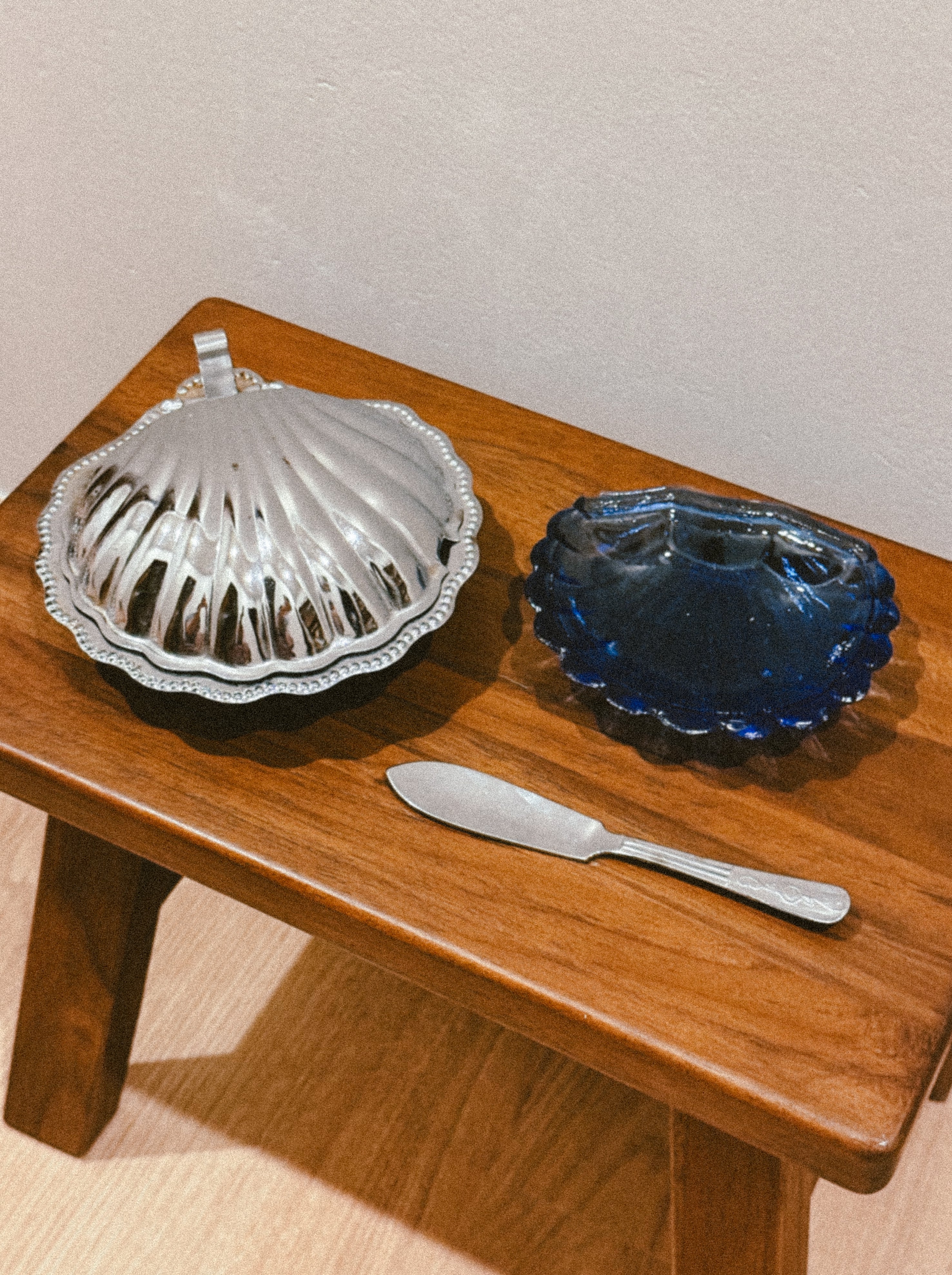 Manteigueira "Shell" Art Deco, 1980s