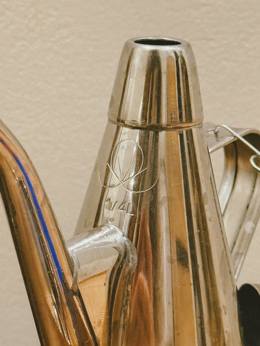 Par de galhetas azeite e vinagre em inox, séc. XX