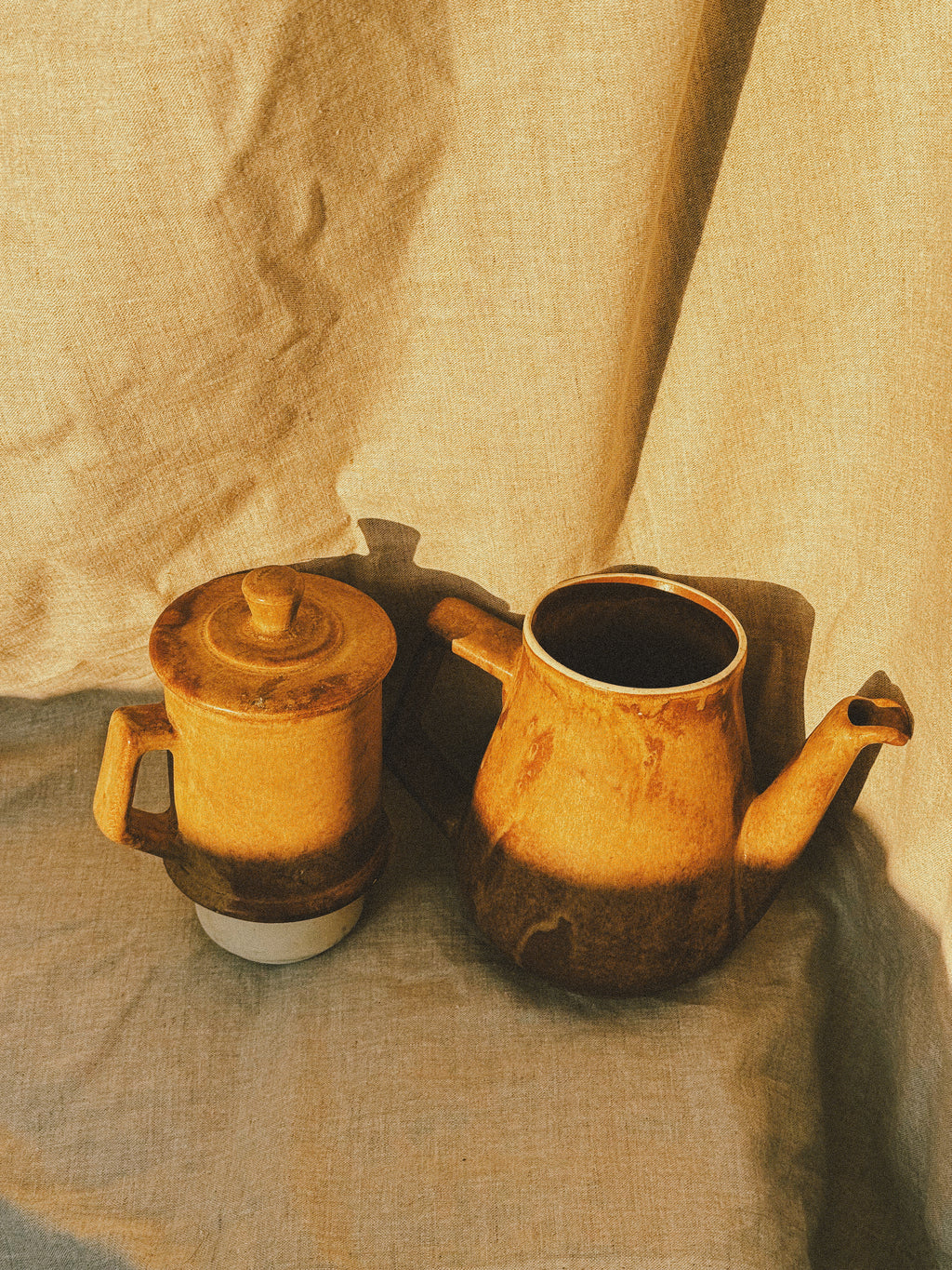 HN023 | Cafeteira Prensa Francesa Vintage em Grés