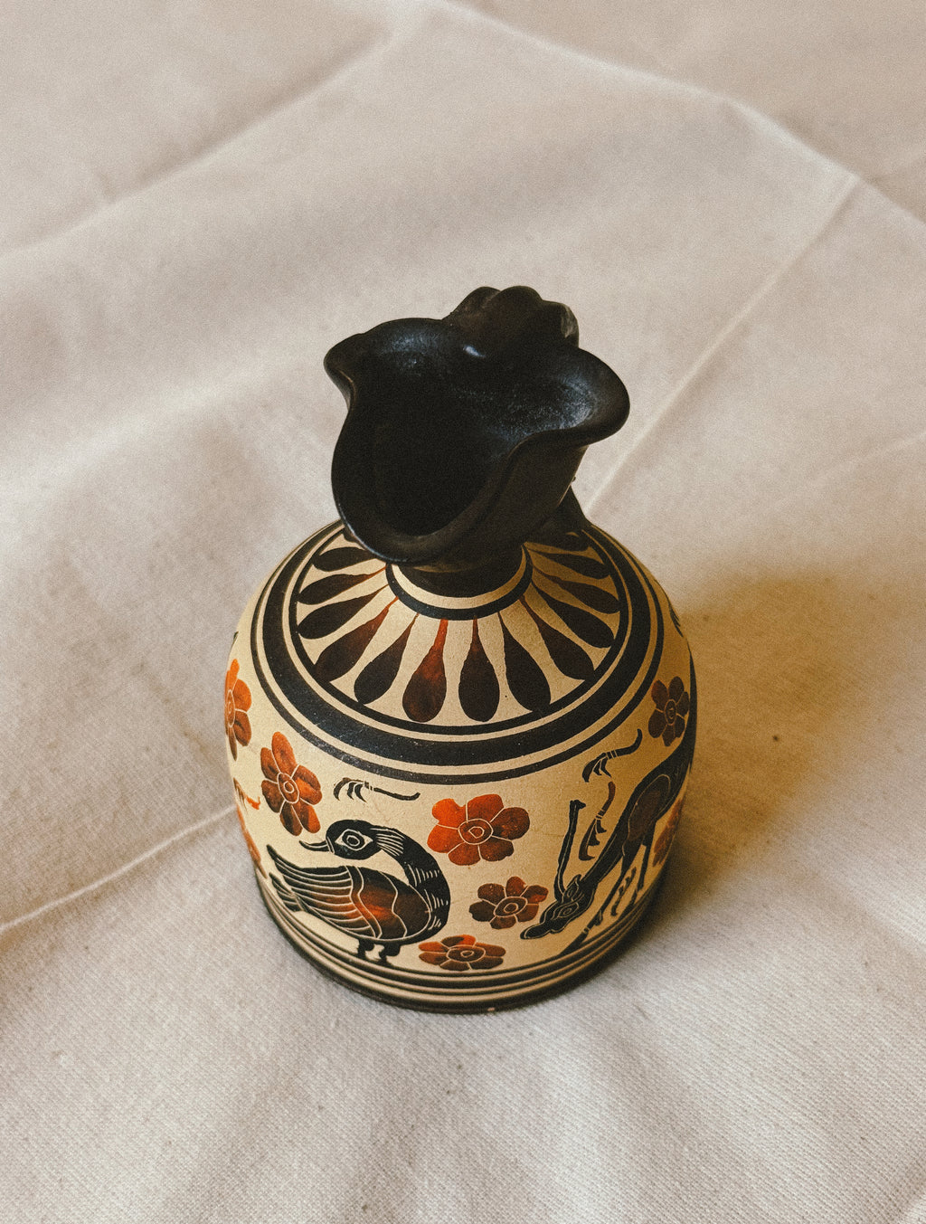 Hand Painted Greek Ceramic Jug
| Corinthian Period Replica by the Union of Greek Ceramists