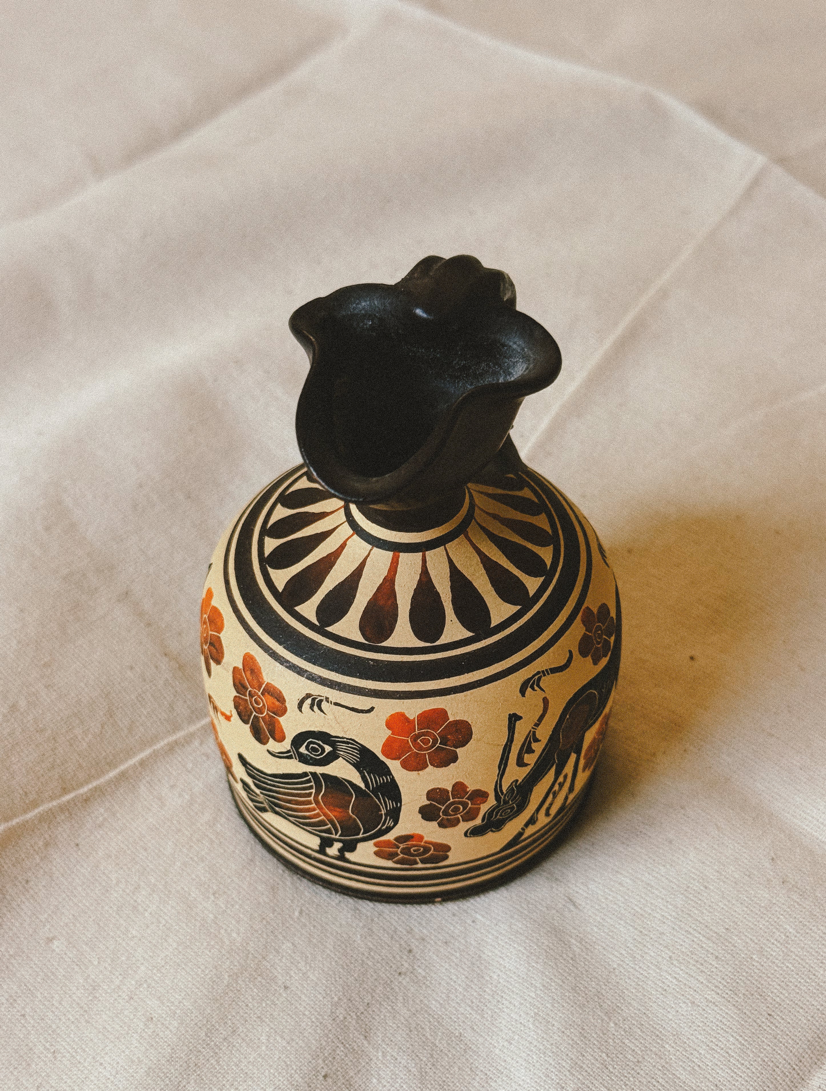 Hand Painted Greek Ceramic Jug
| Corinthian Period Replica by the Union of Greek Ceramists