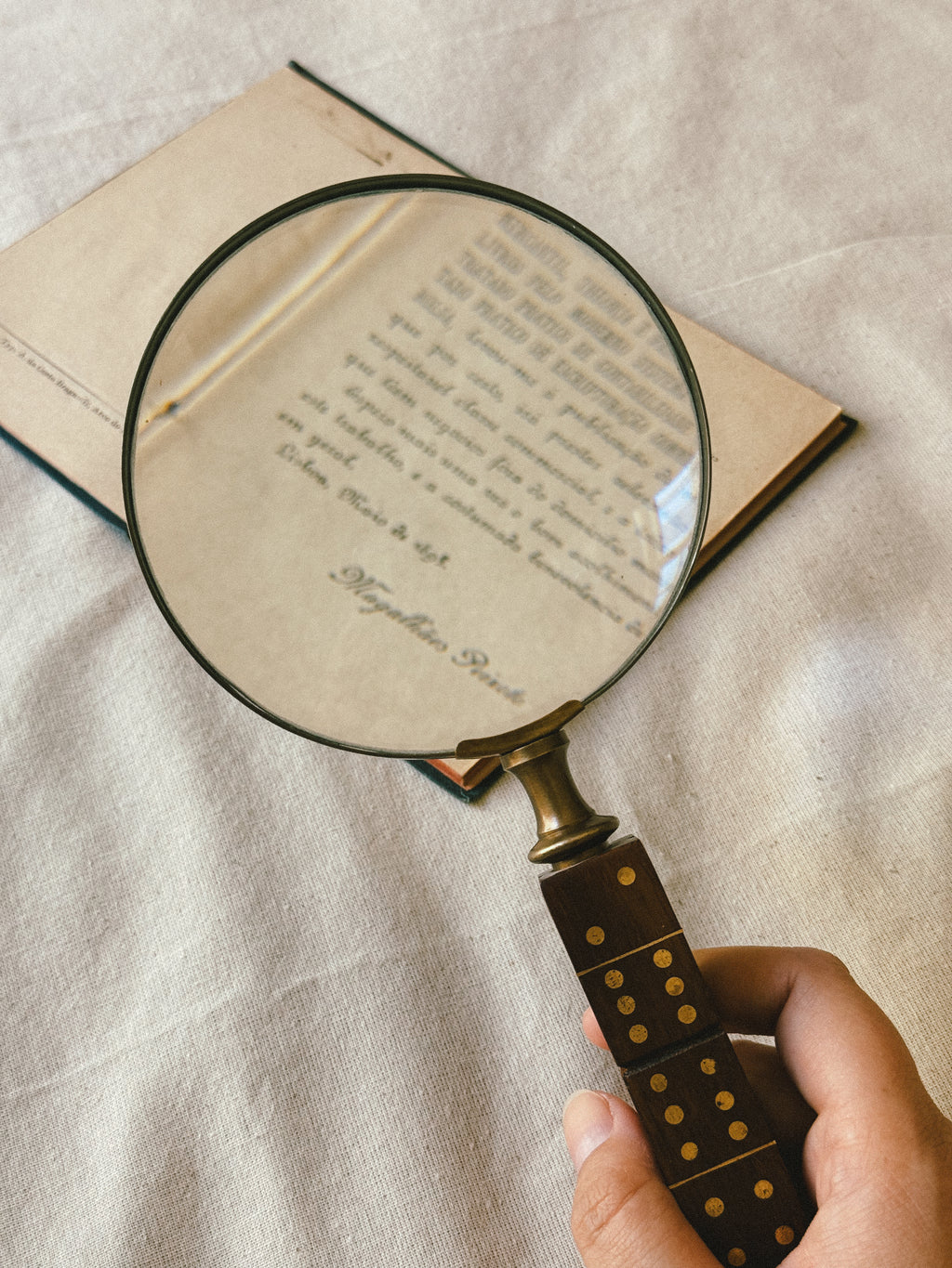 Vintage Magnifying Glass with Dice Handle