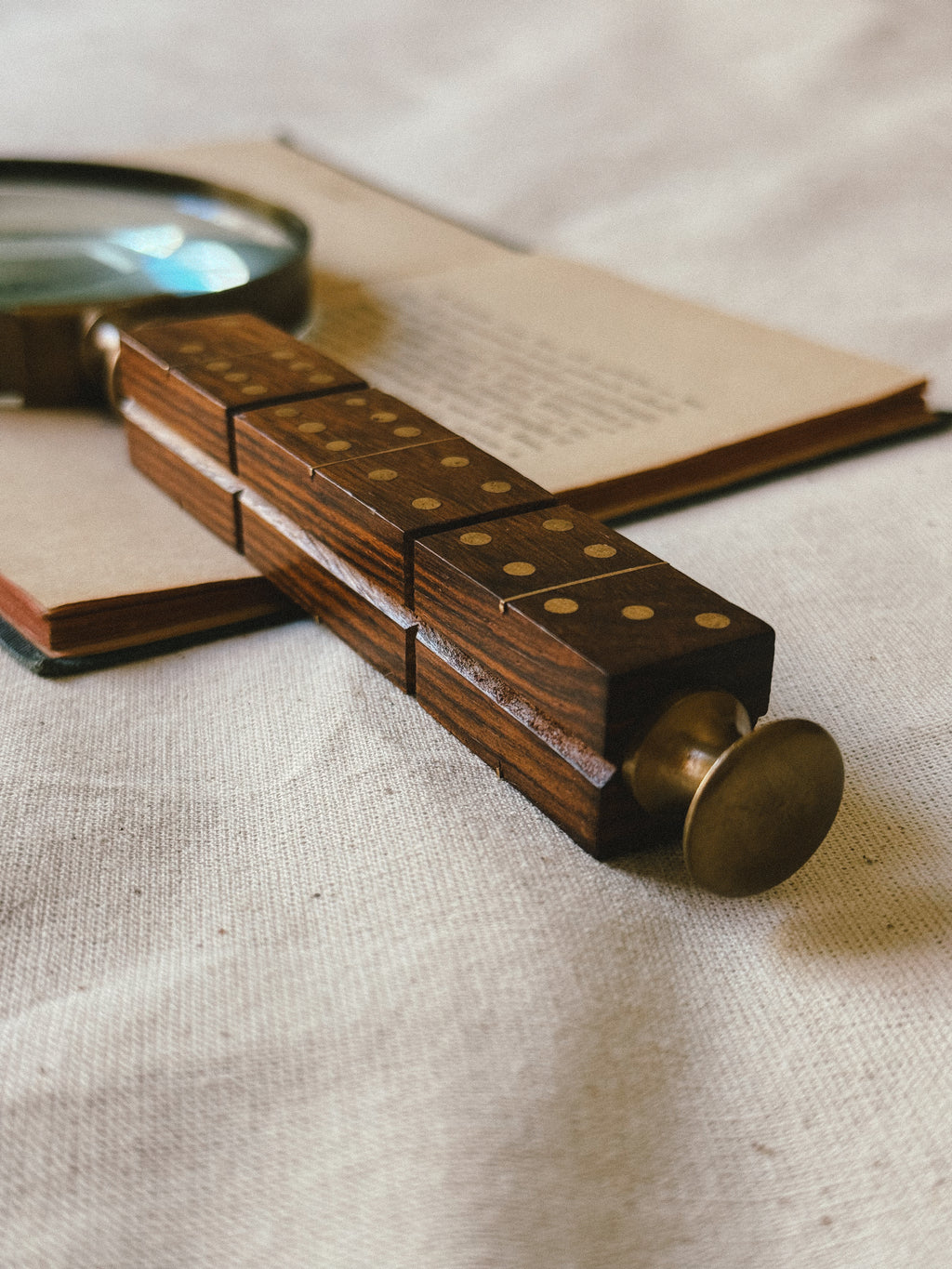 Vintage Magnifying Glass with Dice Handle