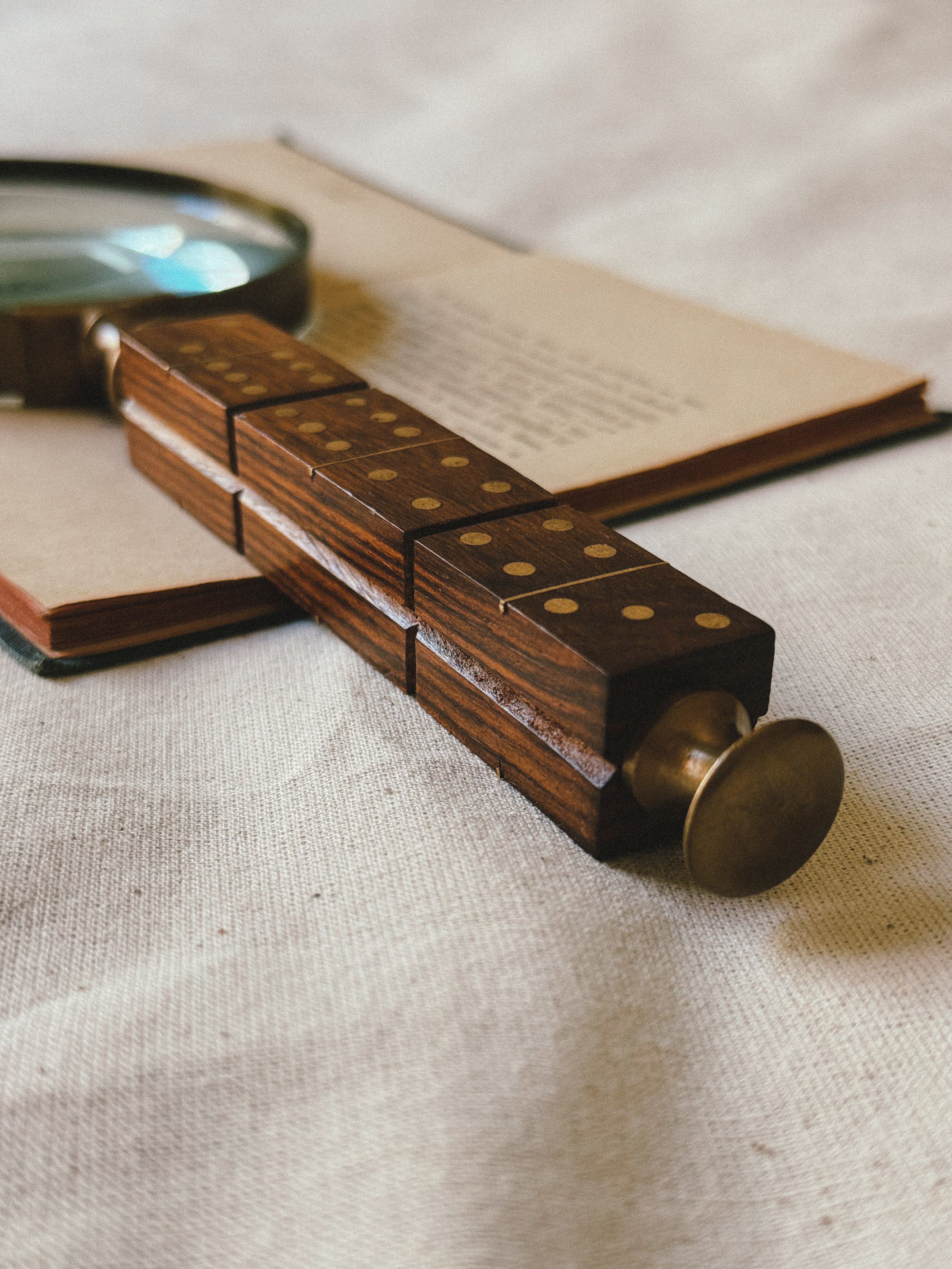 Vintage Magnifying Glass with Dice Handle