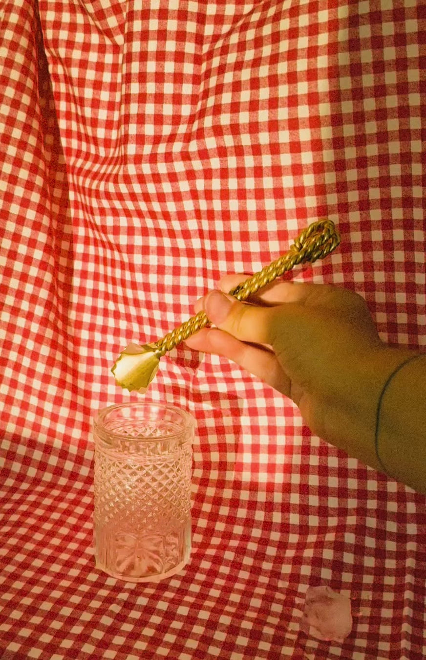 Twisted brass tweezers, c. 1940